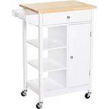 Trolley Tables Homcom Kitchen Trolley Table