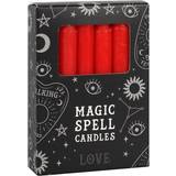 Gothic Homeware Pack of 12 Red Love Spell Candle