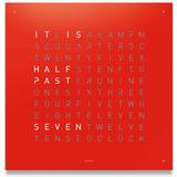 Qlocktwo Classic Red Pepper 45cm Wall Clock