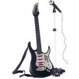 Metal Toy Guitars Music Electric Guitar with Microphone & Stand