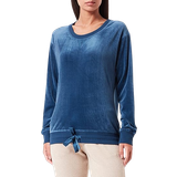 Triumph Women's Mix & Match Velour Sweater Pajama Top - Smoky Blue