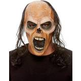 Brown Head Masks Fancy Dress Smiffys Zombie Latex Mask