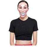 Facemasks Fancy Dress Smiffys smiler mask, female