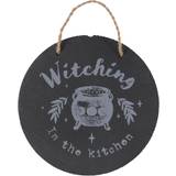 Studio Witching In The Kitchen Round Slate Hanging Sign Wall Decor