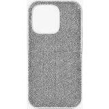 Swarovski High smartphone case, iPhoneÂ 14 Pro Max, Silver Tone
