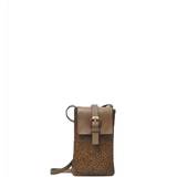 Brown Pouches White Stuff Clara Buckle Leather Phone Bag