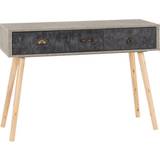 Small Tables SECONIQUE Nordic 3 Drawer Occasional Small Table