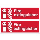 Draper Fire Safety Draper SS30 2 Extinguisher' Fire Equipment Sign