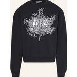 Acne Studios Glow In The Dark Logo Crewneck Sweatshirt Faded Black