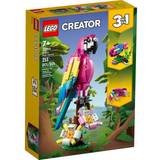 Birds Building Games Lego Creator 3 in 1 Exotic Pink Parrot 31144