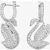 Swarovski Iconic Swan Dropper Hoop Earrings 5647545