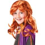 Cartoons & Animation Long Wigs Fancy Dress Rubies Girls Frozen 2 Anna Wig
