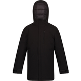 Parkas - Windproof Jackets Regatta Kids' Yewbank Insulated Parka Jacket - Black (RKP254_800)
