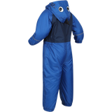 Windproof Rain Overalls Children's Clothing Regatta Kid's Mudplay III Waterproof Puddle Suit - Nautical Blue Dino