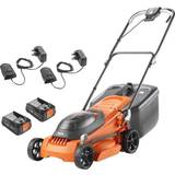 Flymo With Collection Box Battery Powered Mowers Flymo Easistore 380R Kit 2.0 (2x2.0Ah) Battery Powered Mower
