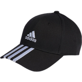 Adidas Men Accessories adidas 3-Stripes Cotton Twill Baseball Cap - Black/White