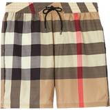 Checkered Clothing Burberry Guildes Swim Shorts - Beige
