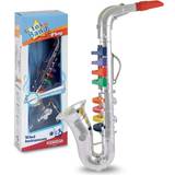 Plastic Toy Wind Instruments Bontempi Saxophone with 8 Coloured Keys Notes