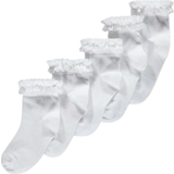 George for Good Lace Trim Ankle Socks 5-pack - White