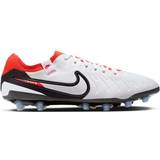 Artificial Grass (AG) - Leather Football Shoes Nike Tiempo Legend 10 Pro AG - White/Black/Bright Crimson