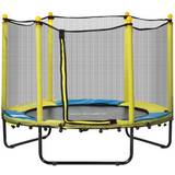 Homcom Trampolines Homcom Kids Trampoline 140cm + Safety Net