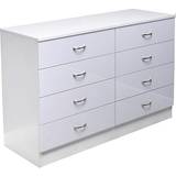 High gloss bedroom furniture Fwstyle Wide Tall Chest of Drawer 40x77cm