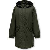 Kids Only Rosin Black Sherpa Newsally Hooded Raincoat
