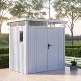 BillyOh 8x5 Centro Pent Metal Shed (Building Area )