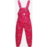 Polyurethane Rain Pants Children's Clothing Regatta Childrens/Kids Muddy Puddle Peppa Pig Floral Dungarees Pink/Vibrant/Pink Fusion