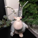 White Christmas Lamps Freemans 52cm Battery Operated Reindeer Christmas Lamp