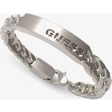 Guess Jewellery Guess X Logo Silver Tone Tag Chain Bracelet UXB03004STL