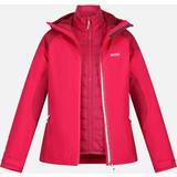 Red - Women Rain Jackets & Rain Coats Regatta Womens/ladies Wentwood Vii In Waterproof Jacket pink Potion/berry Pink