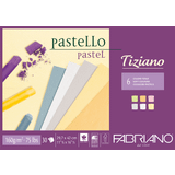 Paper Fabriano Tiziano Pastel Paper Pad 6 Soft Colours A4 160g 30 sheets