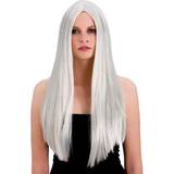 Witches Long Wigs Fancy Dress Wicked Costumes Long Silver Wig
