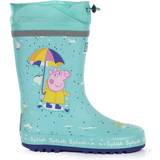 Drawstring Wellingtons Children's Shoes Regatta Kid's Peppa Pig Splash Wellies - Aruba Blue Rain