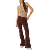 Brown - Women Jeans Free People Jayde Flare Corduroy Pants Brown