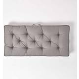 Homescapes 2 Seater Booster Chair Cushions Grey (100x48cm)