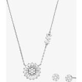 Jewellery Sets Michael Kors Premium Brilliance Sterling Silver Necklace and Earring Set MKC1651SET