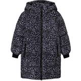 Bomber jackets - Leopard Name It Kid's Long Puffer Jacket - Thistle