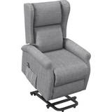 Massage Chairs Homcom Power Lift Chair for the Elderly with Remote Control Grey