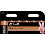 Batteries - Black - Rechargeable Standard Batteries Batteries & Chargers Duracell D Plus 6-pack