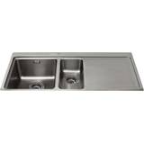 Drainboard Sinks CDA KVF22RSS 1.5 Bowl Kitchen Sink