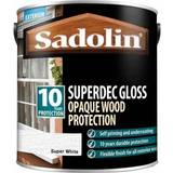 Sadolin White Paint Sadolin 5028851 Superdec Opaque Wood Super Gloss White