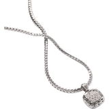 John Hardy Classic Chain Pendant Necklace - Silver/Diamonds