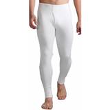 Men - White Base Layer Trousers Heat Holders Mens Cotton Thermal Underwear Bottoms Long Johns