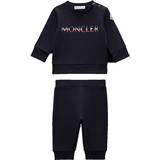 Blue Tracksuits Children's Clothing Moncler Logo-Print Tracksuit Set - Navy