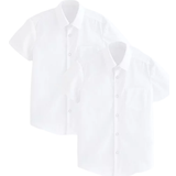 White Shirts Children's Clothing George for Good Boy's Short Sleeve School Shirt 2-pack - White