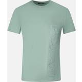 Balmain Clothing Balmain brand embossed logo green t-shirt