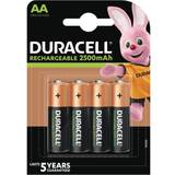 Duracell Batteries - Black - Rechargeable Standard Batteries Batteries & Chargers Duracell Rechargeable AA 4-pack