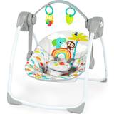 Bright Starts Playful Paradise Portable Baby Swing with Music